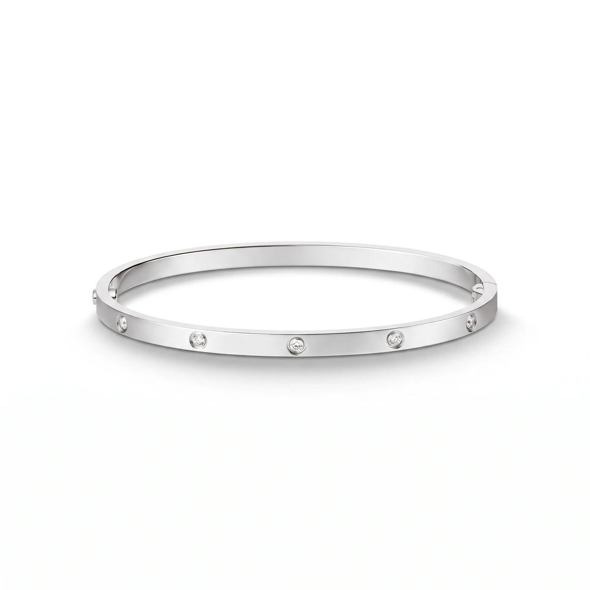 Love Ten-Stone Petite Bangle Bracelet
