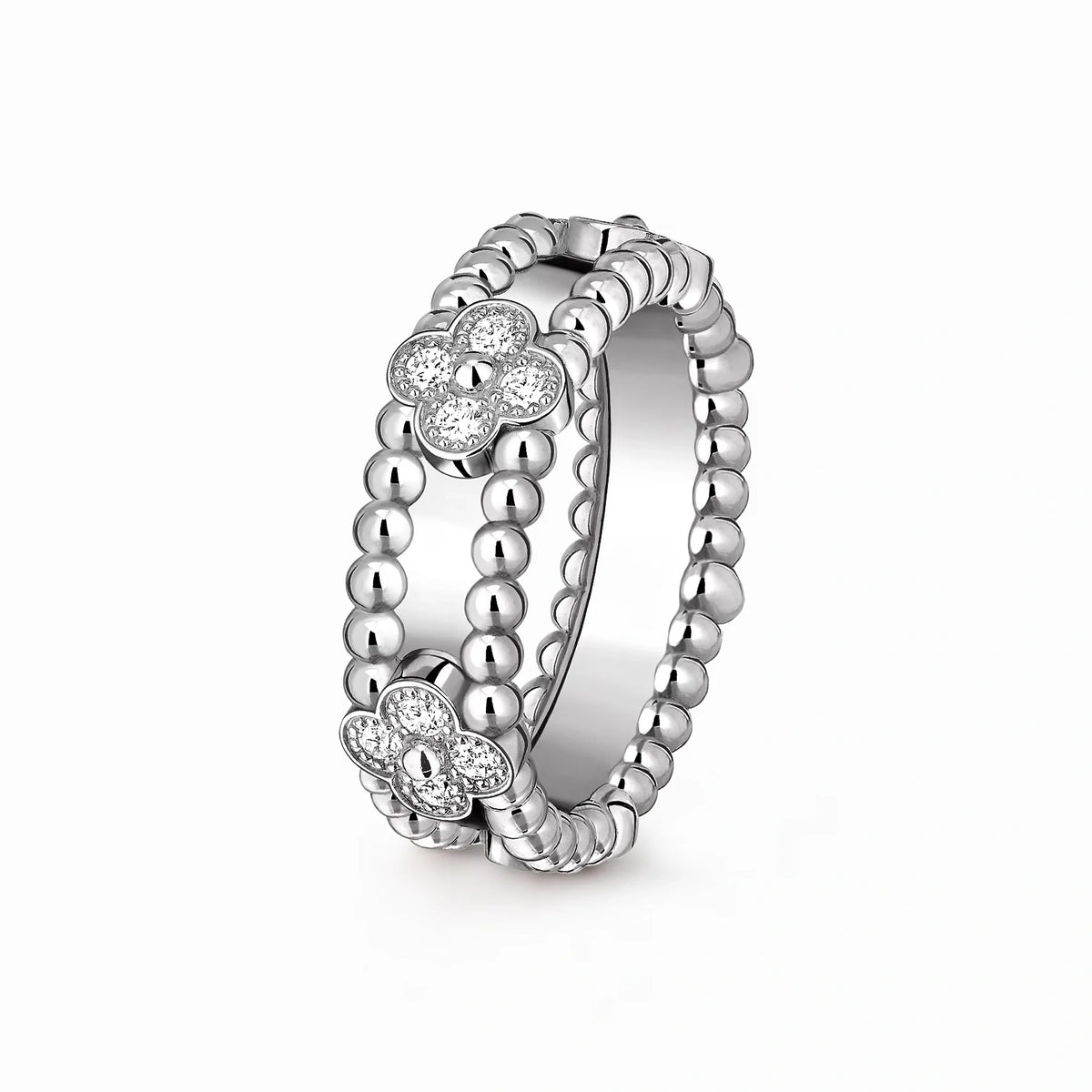 Perlee Clovers Lumiere Duo Ring