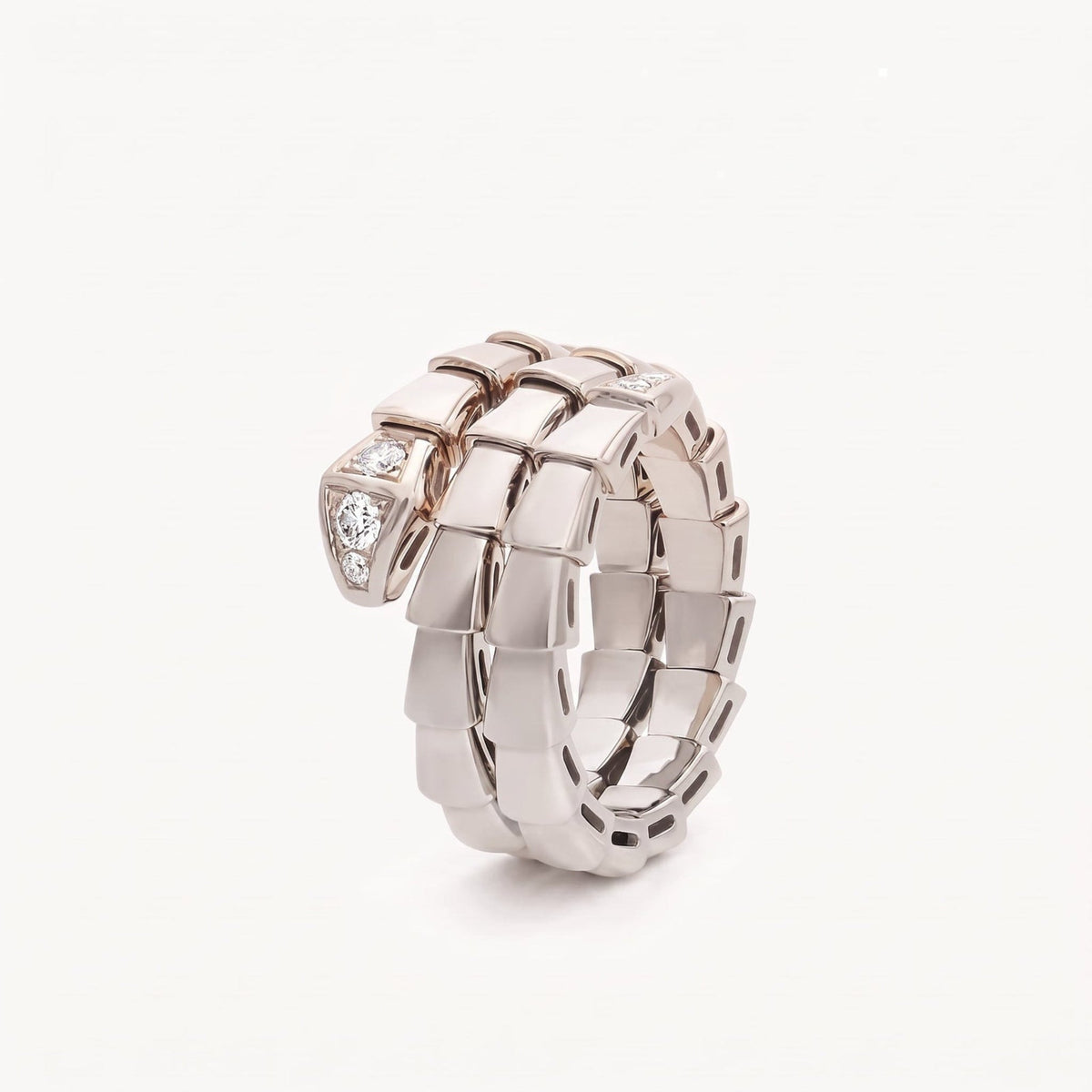 Serpenti Coiled Double Row Ring