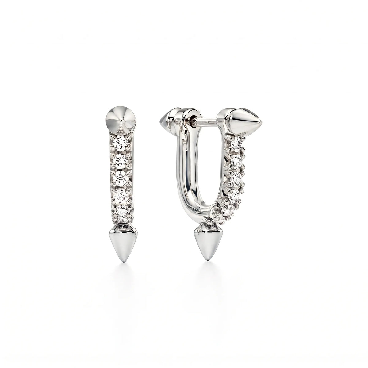 Titan Petite Spear Hoop Earrings