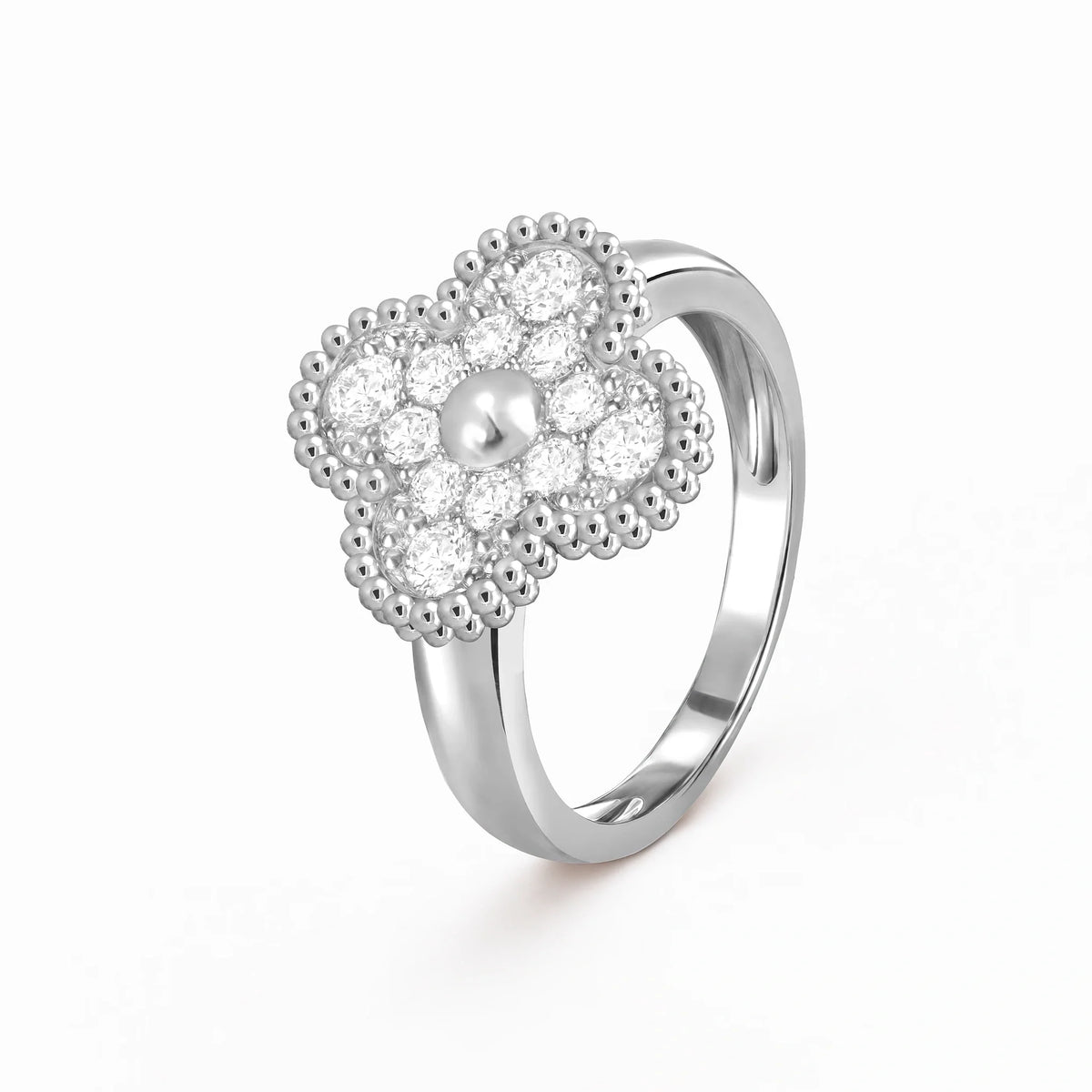 Alhambra Pavé Lumiere Fleur Ring