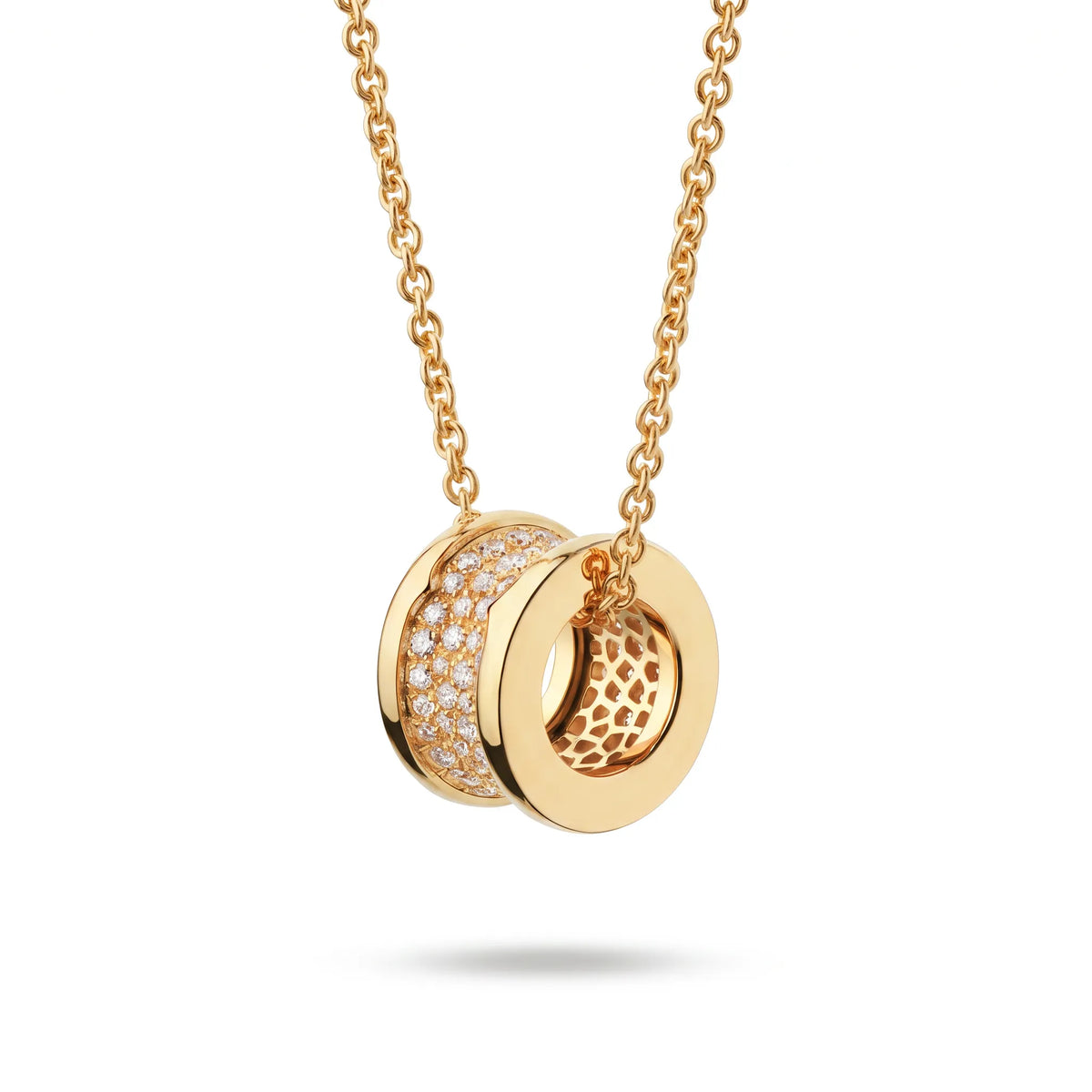 B.zero1 Pavé Spiral Pendant Necklace
