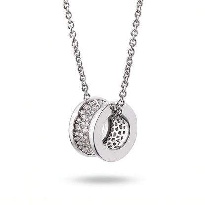 B.zero1 Pavé Spiral Pendant Necklace