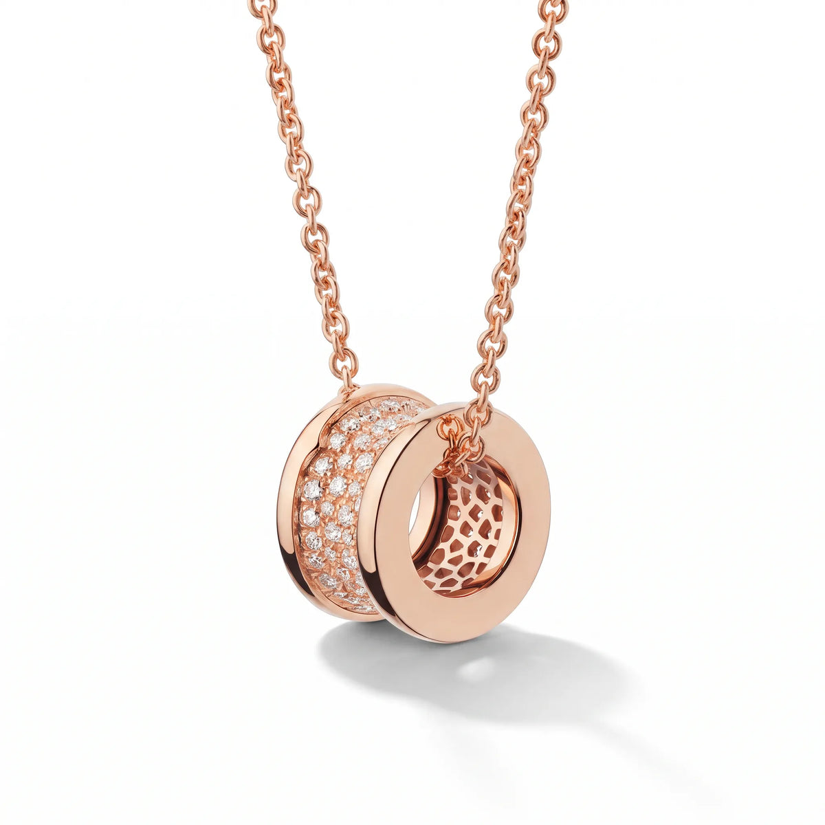 B.zero1 Pavé Spiral Pendant Necklace