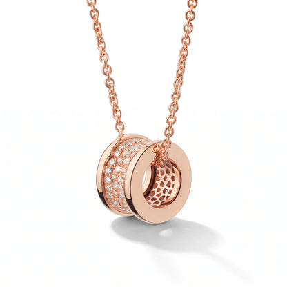 B.zero1 Pavé Spiral Pendant Necklace