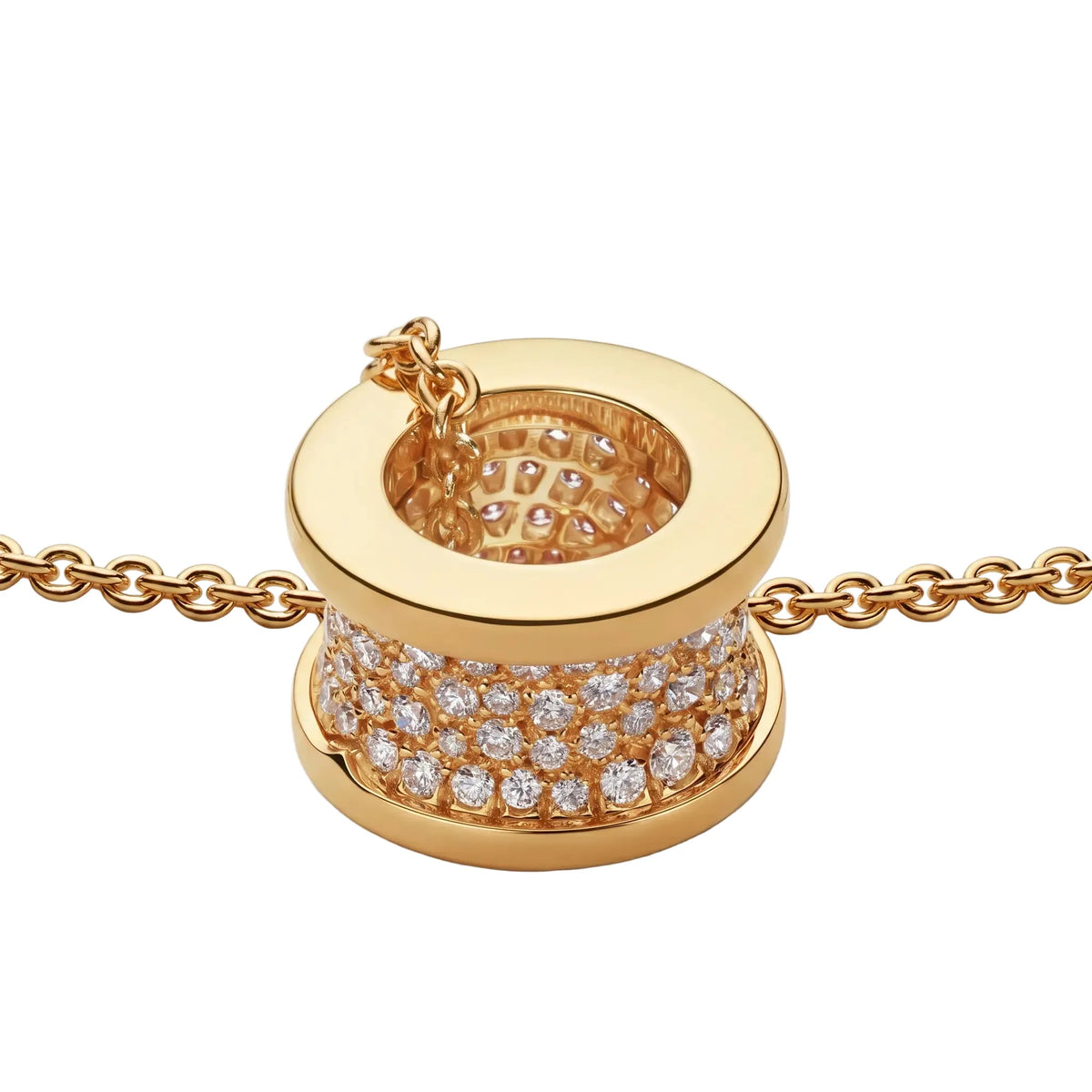 B.zero1 Pavé Spiral Pendant Necklace