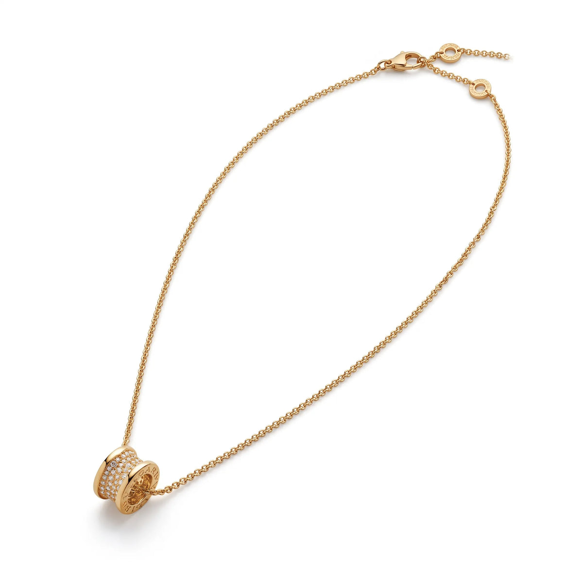 B.zero1 Pavé Spiral Pendant Necklace