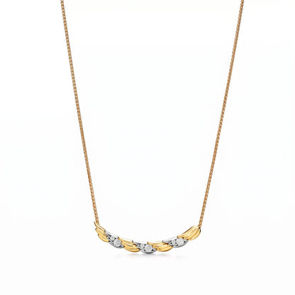 Bird Wings Pavé Necklace