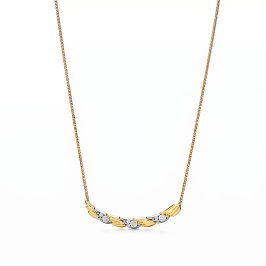 Bird Wings Pavé Necklace