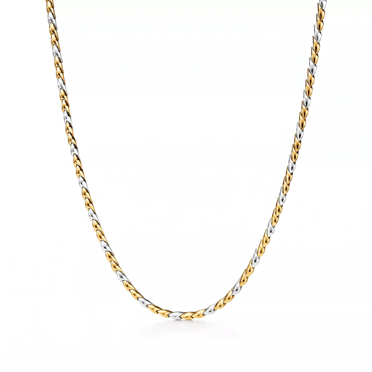 Bird Wings Two Tone Necklace