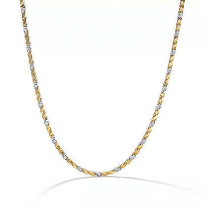 Bird Wings Two Tone Necklace