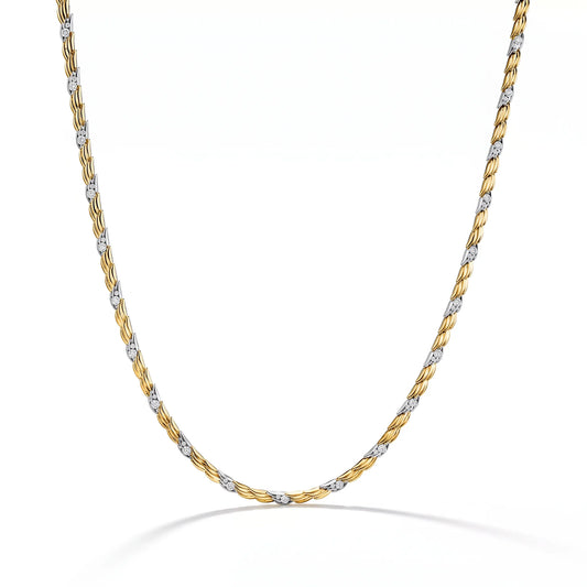 Bird Wings Two Tone Necklace