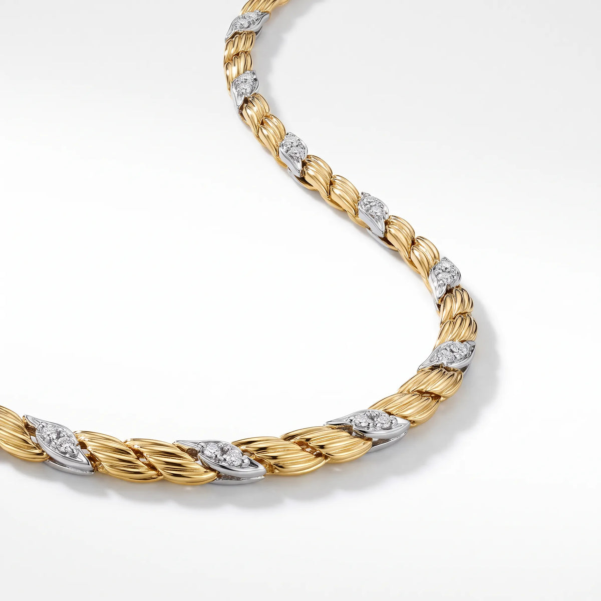 Bird Wings Two Tone Necklace