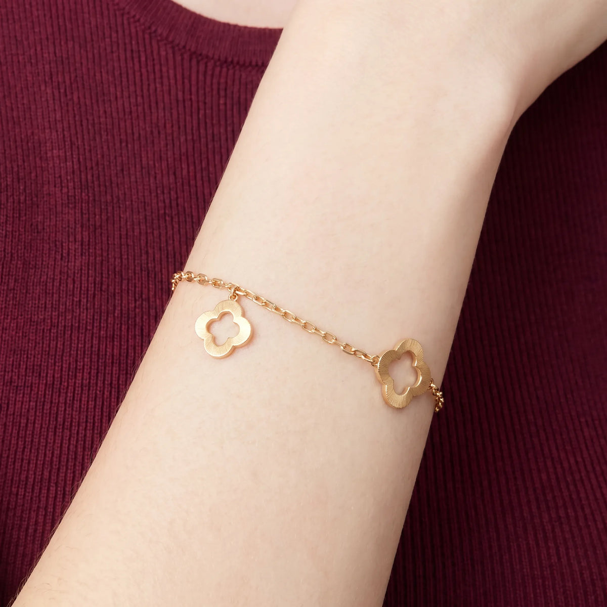 Byzantine Alhambra 3 Motif Clover Bracelet