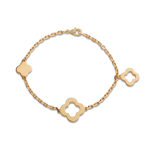 Byzantine Alhambra 3 Motif Clover Bracelet