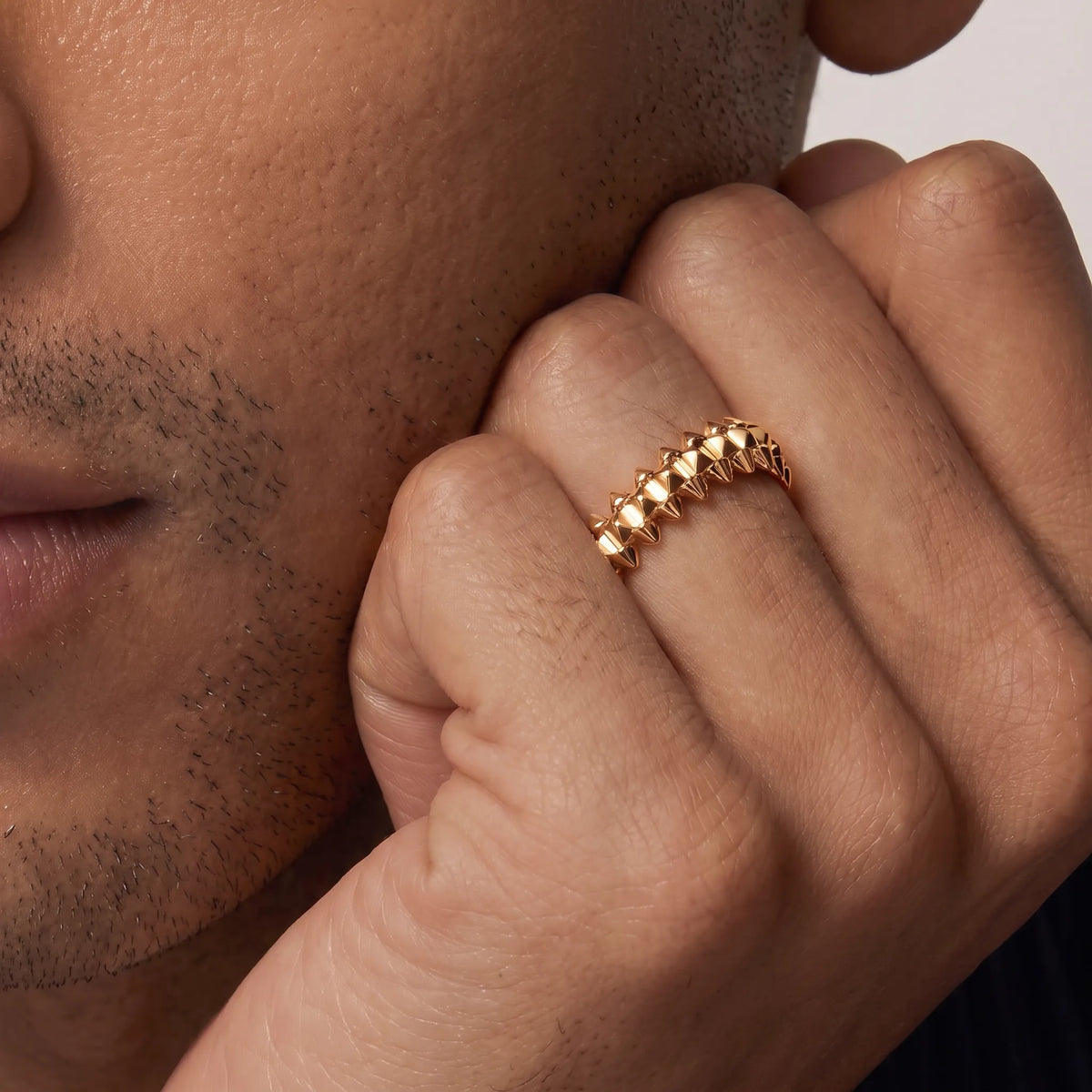 Clash de Small Stud Ring