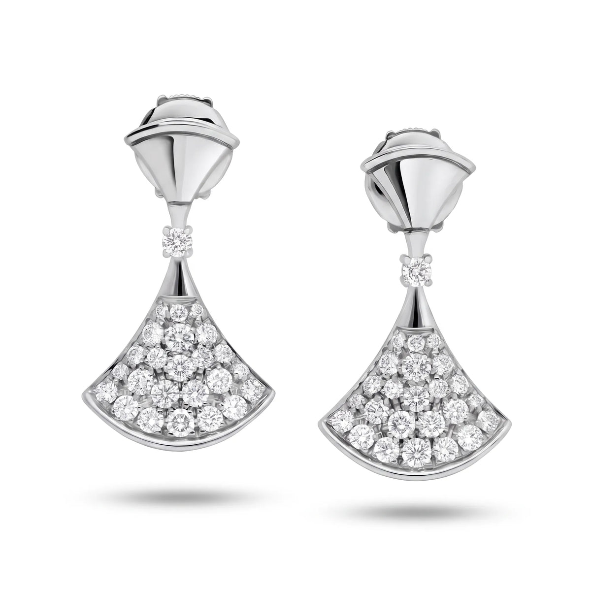 Divas’ Dream Pavé Fan Earrings