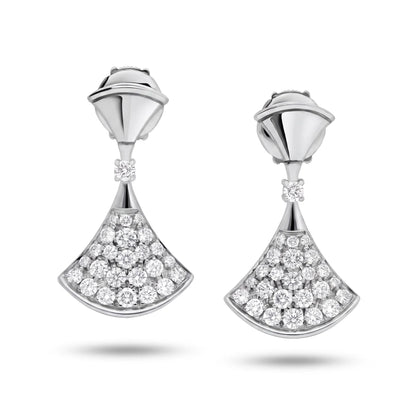 Divas’ Dream Pavé Fan Earrings