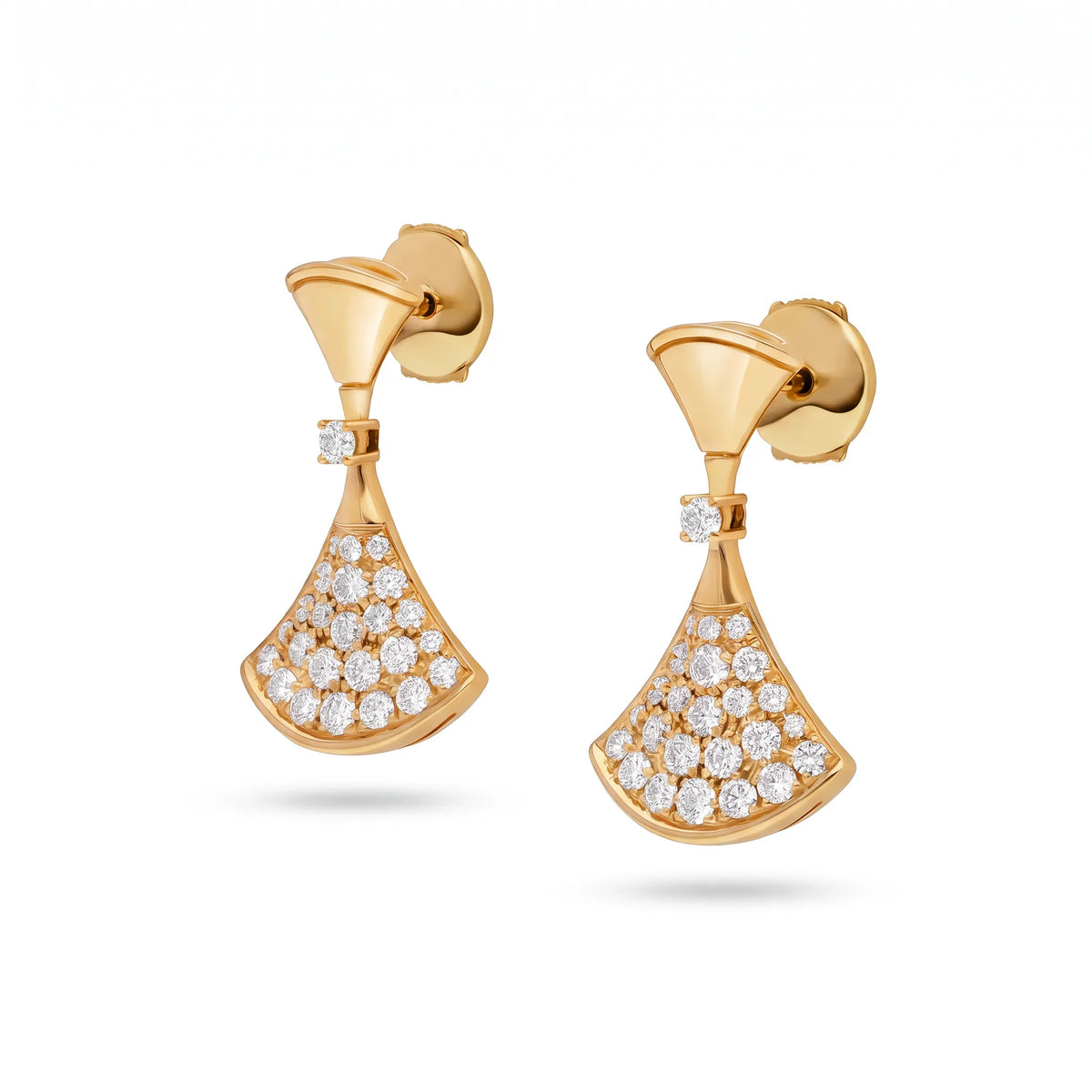 Divas’ Dream Pavé Fan Earrings