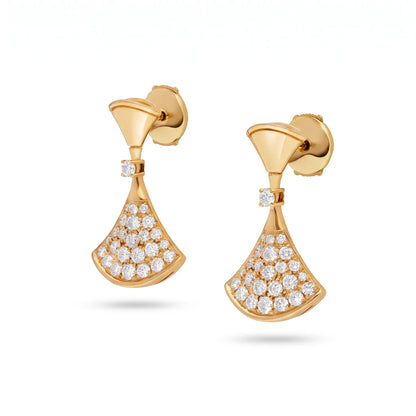 Divas’ Dream Pavé Fan Earrings