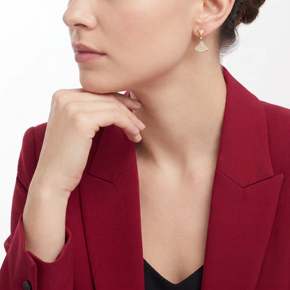 Divas’ Dream Pavé Fan Earrings