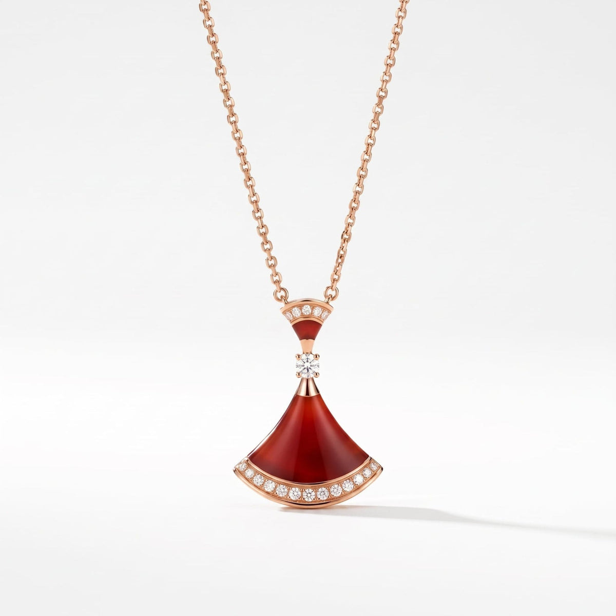 Diva's Dream Paved Pendant Necklace