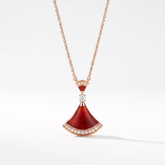 Diva's Dream Paved Pendant Necklace