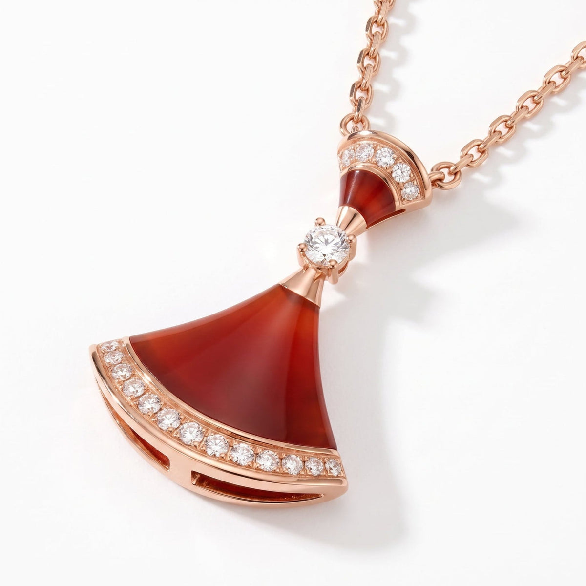 Diva's Dream Paved Pendant Necklace