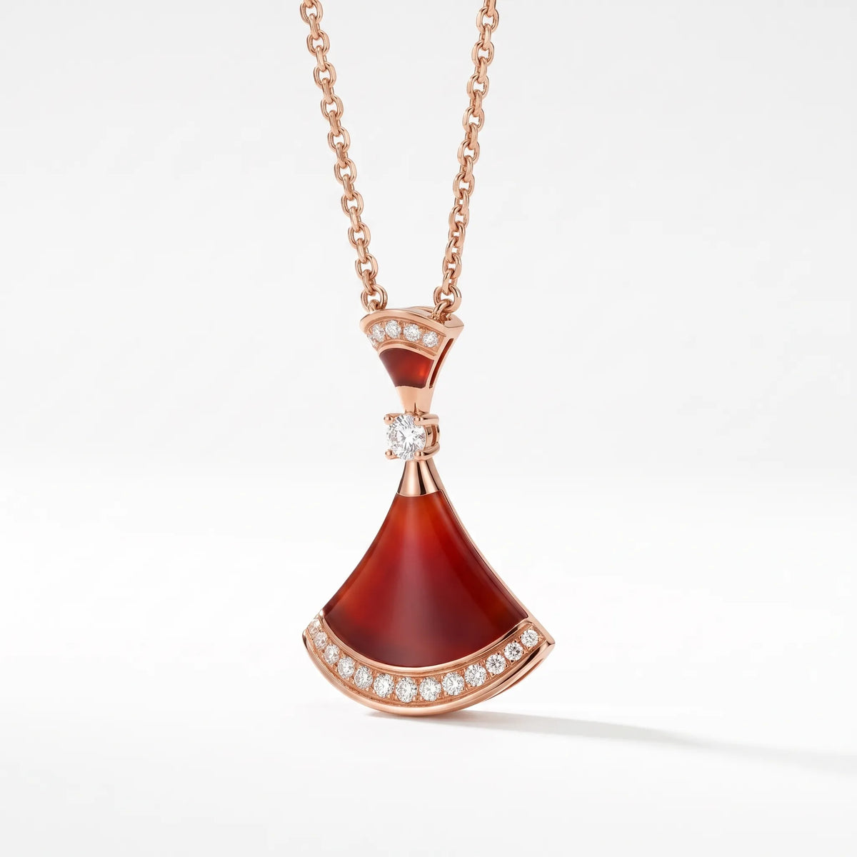 Diva's Dream Paved Pendant Necklace