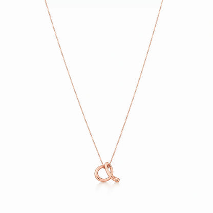 Elsa Peretti Alphabet Whisper Pendant Necklace