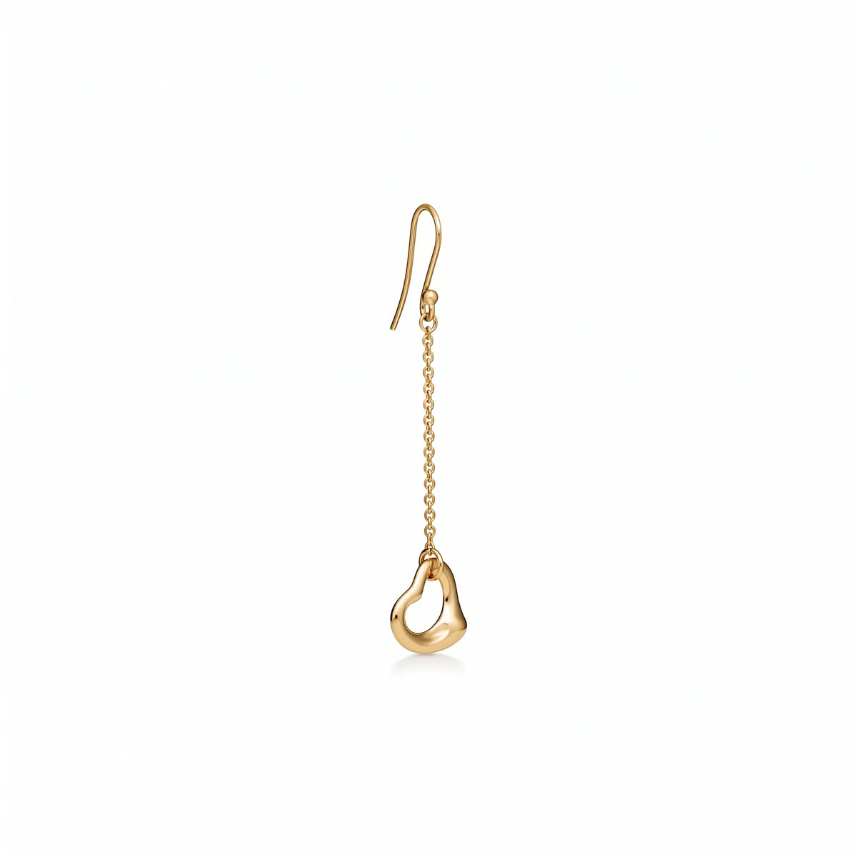 Elsa Peretti Open Heart Chain Drop Earrings