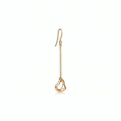 Elsa Peretti Open Heart Chain Drop Earrings