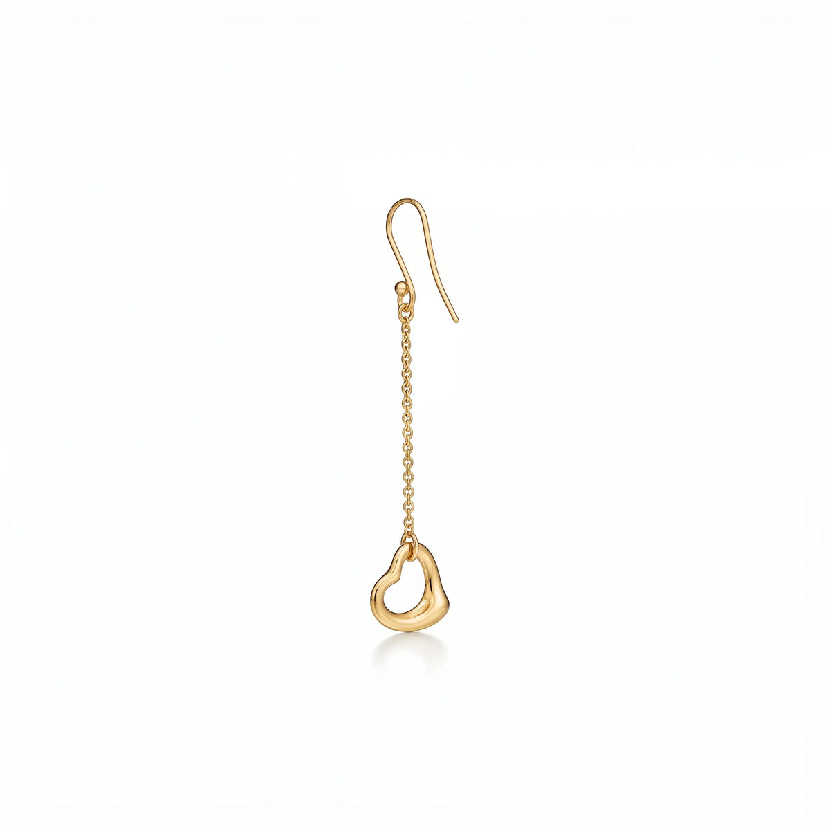 Elsa Peretti Open Heart Chain Drop Earrings