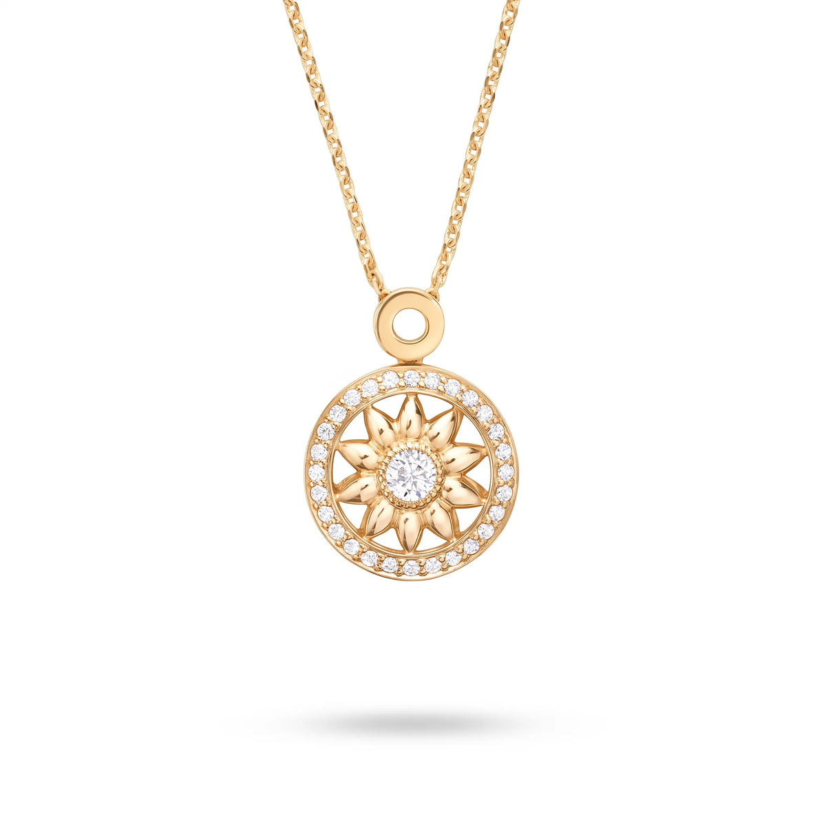 Gates Sunburst Pendant Necklace