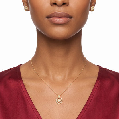 Gates Sunburst Pendant Necklace