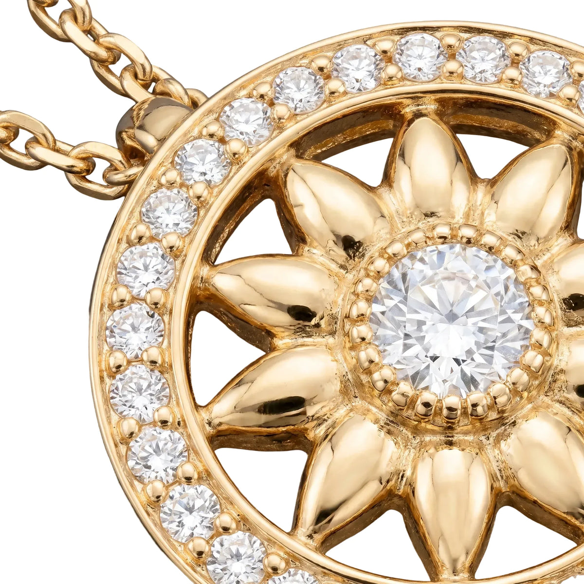 Gates Sunburst Pendant Necklace