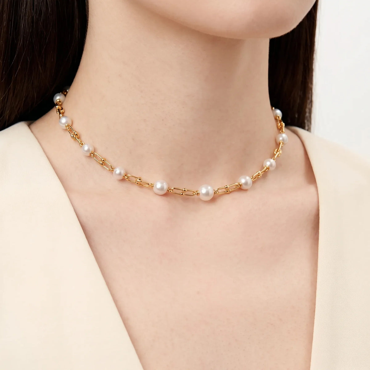 HardWear Graduated Link Pearl Necklace