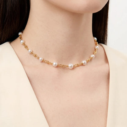 HardWear Graduated Link Pearl Necklace