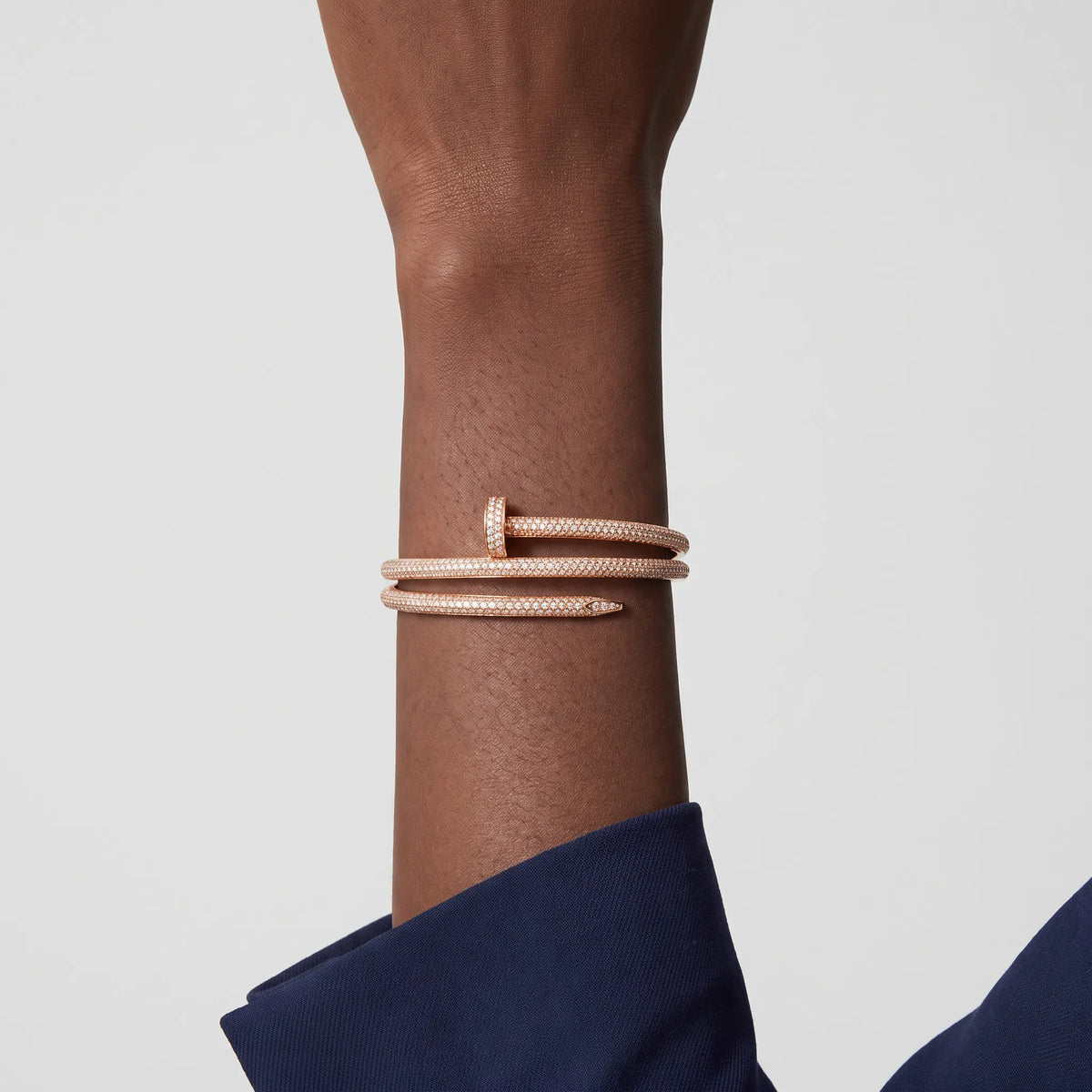 Juste un Clou Double Half-Paved Bracelet