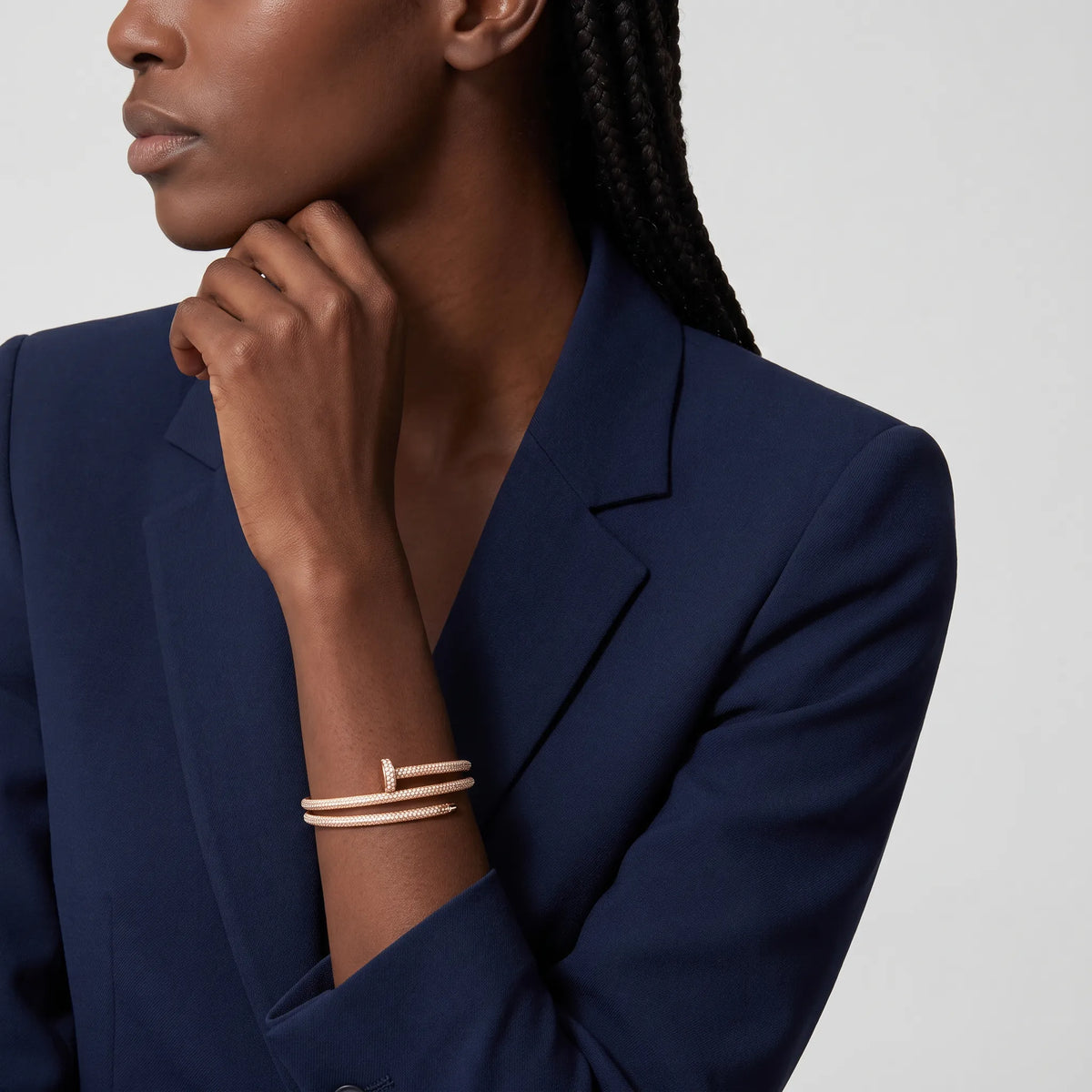 Juste un Clou Double Half-Paved Bracelet