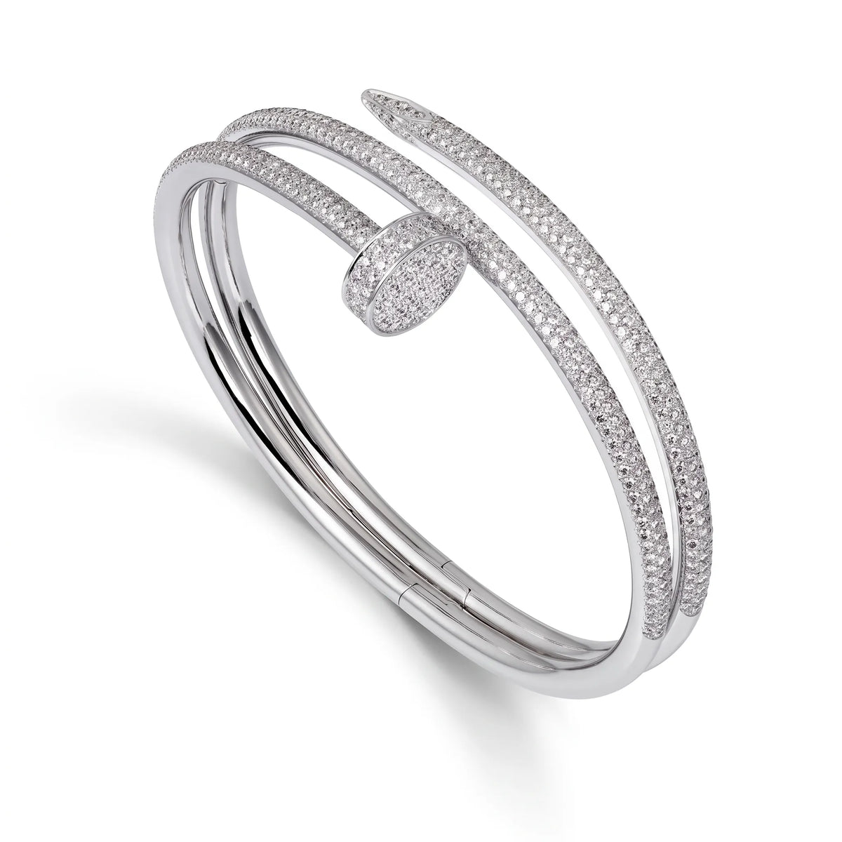 Juste un Clou Double Half-Paved Bracelet