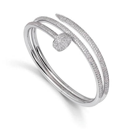 Juste un Clou Double Half-Paved Bracelet