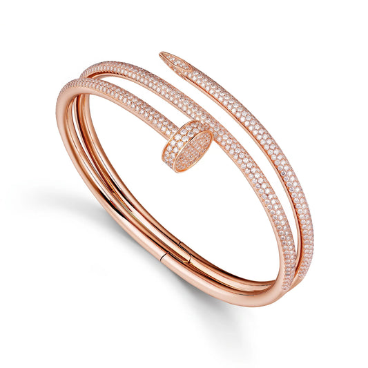Juste un Clou Double Half-Paved Bracelet