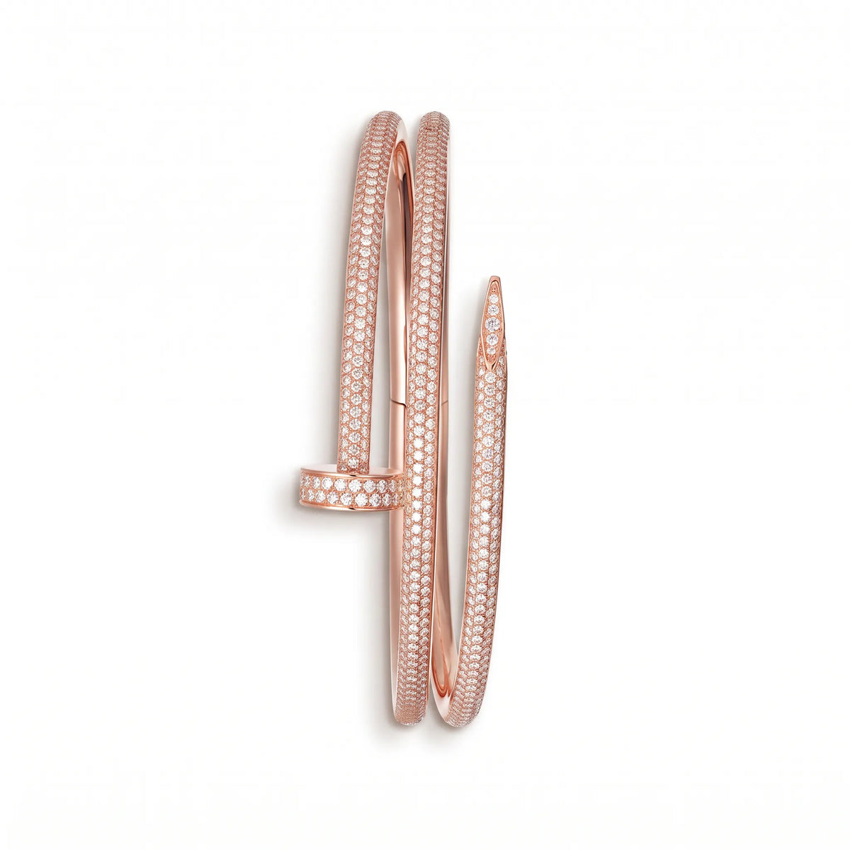 Juste un Clou Double Half-Paved Bracelet