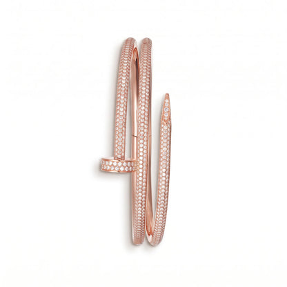 Juste un Clou Double Half-Paved Bracelet