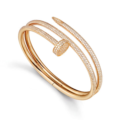 Juste un Clou Double Half-Paved Bracelet