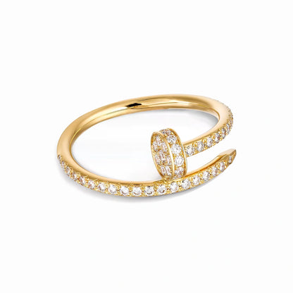 Juste un Clou Half Paved Ring