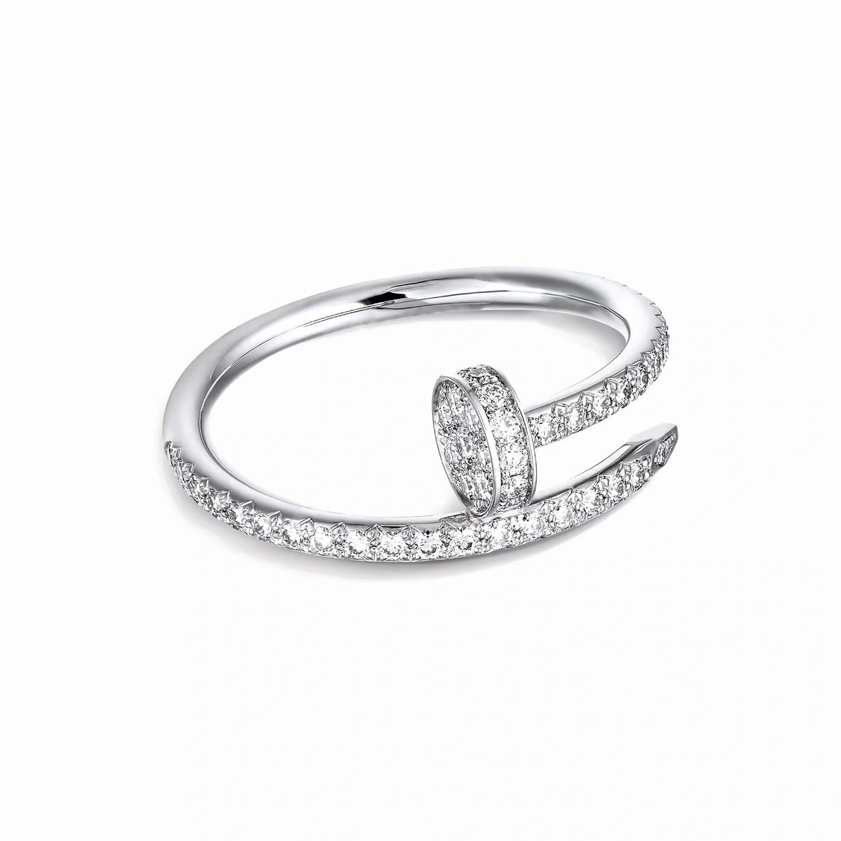 Juste un Clou Half Paved Ring