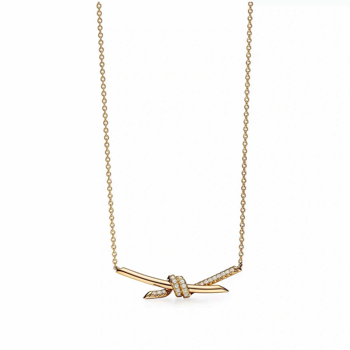 Knot Pendant Embrace Necklace