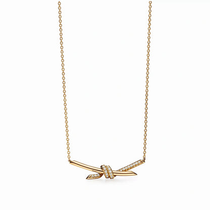 Knot Pendant Embrace Necklace